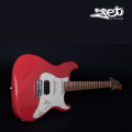 Jet Guitars JS 400 CRD HSS Roasted Maple Coral Red w/ Gigbag. 