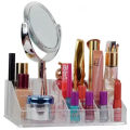 Cosmetic Organizer Makeup Vanity Box with Removable Mirror. 