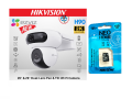 Ezviz H90 Dual 4MP Outdoor ColorVu Dual-Lens Pan & Tilt Wired/Wireless CCTV Camera (Hik-Semi  128 GB SD Card Included). 