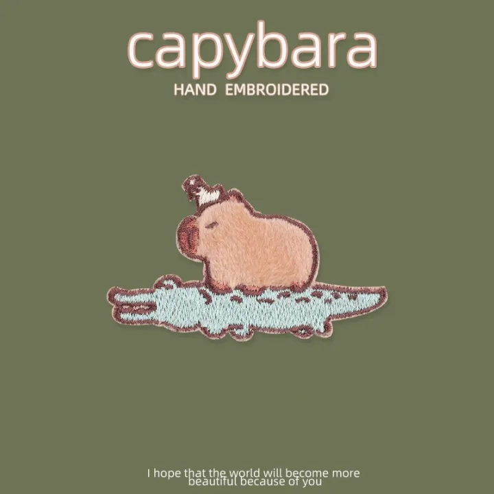 Capybara%20Patch%20Iron%20On%20Patches%20For%20Clothing%20Stickers%20Embroidered%20Patches%20On%20Jackets%20DIY%20Clothes%20Stripes%20Stickers%20-%20Image%203