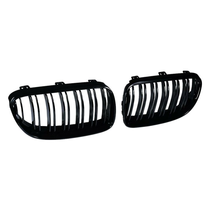 FORIDE 2X Gloss Black Front Kidney Grill Grille for E92 E93 3-Series 328I 335I Coupe 2011-2013