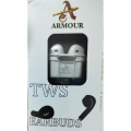 ARMOUR TWS EARBUDS Transparent | Model AKM-B2 | Dual Mic ENC | True Stereo AAC Audio |. 