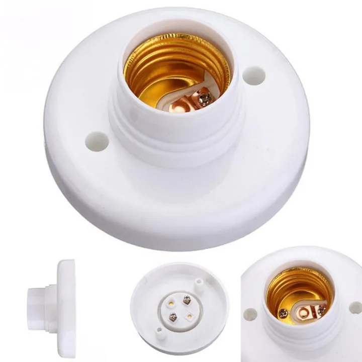 1/5PCS%20Bulb%20Parts%20Plastic%20Lamp%20Accessory%20Bulb%20Holder%20Round%20Socket%20E27%20Lamp%20Base%20Screw%20Light%20-%20Image%203