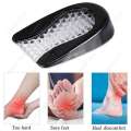 CORRECTION 1pair Soft Silicone Gel Insoles for heel spurs pain cushion Massager Half Heel Insole Pad Foot Care. 