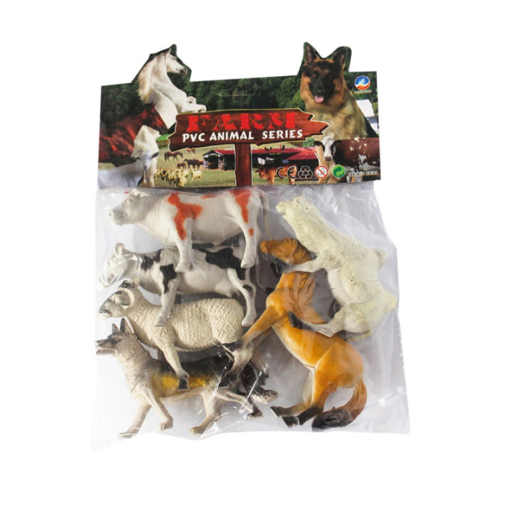 Multicolor Plastic Domestic Animals Toys
