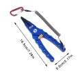 New 7.3 Inch Lure Pliers Aluminum Alloy Side Cutters Fish Controller with Lock Sea Fishing Top Ring Control Pliers. 