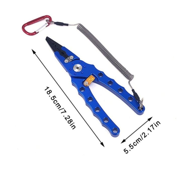 New%207.3%20Inch%20Lure%20Pliers%20Aluminum%20Alloy%20Side%20Cutters%20Fish%20Controller%20with%20Lock%20Sea%20Fishing%20Top%20Ring%20Control%20Pliers%20-%20Image%202