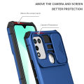 Vantime for Infinix Hot 10 Play Case Slide Camera Cover Kickstand Hard Shockproof Armor Casing. 