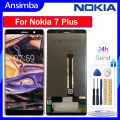 Anba Original LCD Screen For Nokia 7 Plus LCD Screen Display Touch Screen Digitizer Assembly Replacement For Nokia 7 Plus TA-1041 TA-1062 TA-1046 Display Screen with Free Tools. 