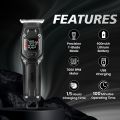 VGR V-964 Professional Hair Trimmer for Men & Boys | Turbo Mode | LED Display | 1.5 Hour Runtime | Quick Charge | Stainless Steel Blades | Corded/Cordless Use | 3 Cutting Lengths | Rechargeable Beard & Hair Clipper | Reelax Comforts | Relax Home Solutions. 