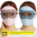 Full Face Shield, Ice Silk Face Mask UV guardion Womens Sunscreen Face Veil with Black Eye guardor Sheets, Full Face Mask. 