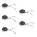 fasdaga 5X DC 3V 60MA 9000+/-2000RPM Phone Coin Flat Vibrating Vibration Motor. 