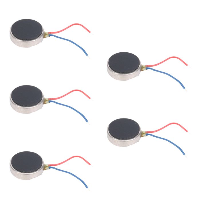 fasdaga 5X DC 3V 60MA 9000+/-2000RPM Phone Coin Flat Vibrating Vibration Motor