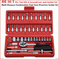 46 in 1 Pcs Tool Kit & Screwdriver and Socket Set Multi Purpose Combination Tool Case Precision Socket Set (Color May Vary). 