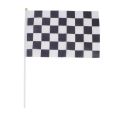 ZOROOM 60 Pcs. Fluted Banner Hand Waving Flags (Black + White). 