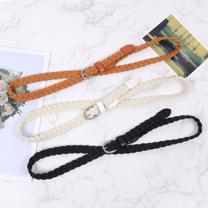 Cosme%20Girls%20Waistband%20Retro%20Solid%20Color%20Korean%20Style%20Dress%20Belt%20-%20Image%204