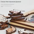 Creative Irregular Shaped Animal Jigsaw Puzzles Wooden Cat Cartoon Shape Puzzles Dog Panda Animal Shape Puzzles Children. 