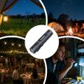 Mini Flash Light Rechargeable LED Torch Bright 3 Modes LED Flashlight Multi-Functional Tiny Battery Flashlight Traveling. 