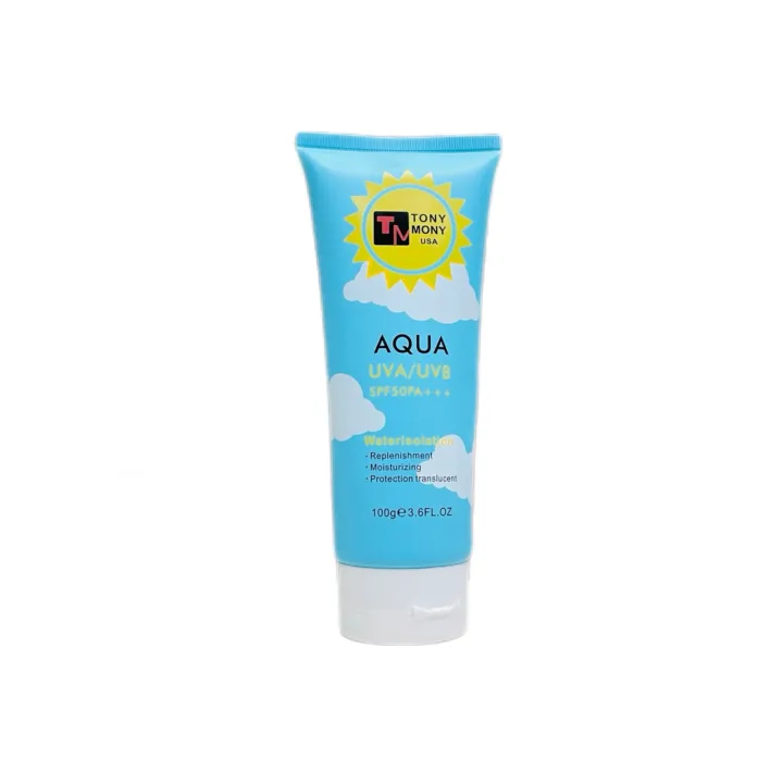 Tony%20Mony%20USA%20Aqua%20UVA/UVB%20Spf50+++%20Moisturizing%20Sunscreen%20100gm%20-%20Image%202
