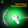 Green Pulse ANC (UP to 32 dB) Earbuds | 40 Hours | Quad Mic |  App Support | BT Version 6.0 | 45ms Low Latency| IPX5 Water Resistance  | ASAP  Fast Charging | 12.4mm Driver For Deep Bass Wireless Earbuds | Type-c Charging. 