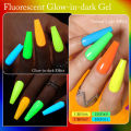 UR SUGAR 7.5ml Fluorescent Neon Gel Nail Polish Luminous Glow-in-dark Soak Off UV Led Nail Art Gel Varnish. 