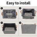 3 Pcs Open Foldable Steel Frame Storage Box For Clothes Wardrobe Organizer Living Box Storage Box. 