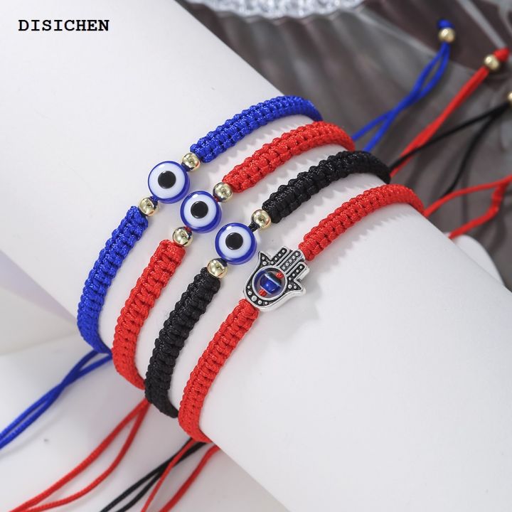 DISICHEN%20Original%20New%20Prayer%20Hand%20of%20Fatima%20Evil%20Eye%20Braiding%20Bracelet%20Red%20Black%20Blue%20Color%20Nylon%20Thread%20Lucky%20Couple%20Bracelet%20Jewelry%20Men%20Women%20-%20Image%203