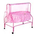 Baby Cradle With Swing and Mosquito Net ( Pink and Blue ). 