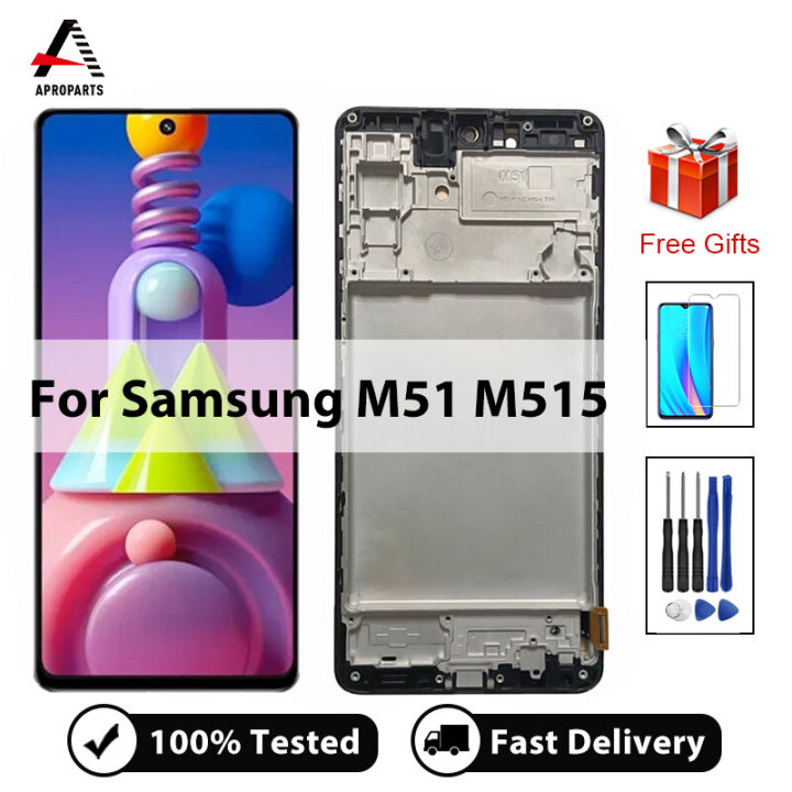 LCD%20For%20Samsung%20Galaxy%20M51%20Display%20Touch%20Screen%20Digitizer%20Assembly%20High%20Quality%20Repair%20Parts%20For%20M515%20M515F%20SM-M515F/DSN%20-%20Image%202