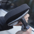 Wenefang 1pcs Car Arc Tire Brush Tire Shine Applicator Arc Design Wear-resistant Sponge Car Tire Cleaning Brush Car Washing Accessories. 