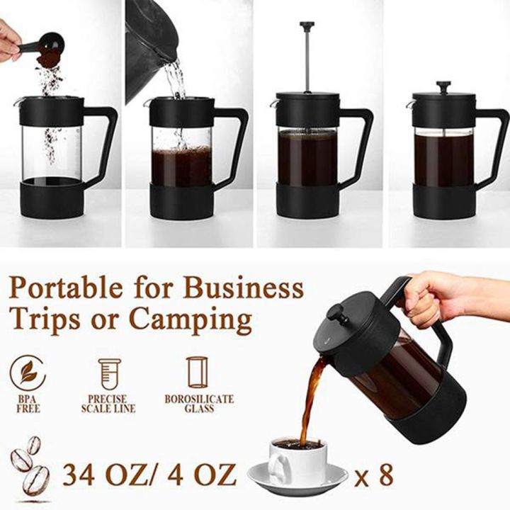French%20Press%20Coffee%20Maker%201%20Litre%20Glass%20Coffee%20Press%20Coffee%20Maker%20for%20Home%20Travel%20Camping%20(Black,%201000%20Ml%20(5%20Cups))%20-%20Image%207