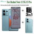 BLKNAIM 3in1 Full Cover Anti-Spy Screen Protector For Redmi note 13 4G/Redmi note 13 pro 4G Privacy Glass For Redmi note 13PRO 5G POCO X6 X6PRO Tempered Glass Lens. 