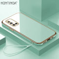 Hontinga for VIVO V19 Back Cover Luxury 6D Plating Frame Shiny Bling Soft Silicone Phone Case. 