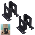 4Pcs Adjustable Wood Fence Pergola Post Base Brackets Kit Heavy Duty Post Anchor Base Brackets for Deck Railing Mailbox Easy to Use. 