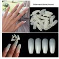 100 Pcs Fake Nails Cream Colors With Glue. 