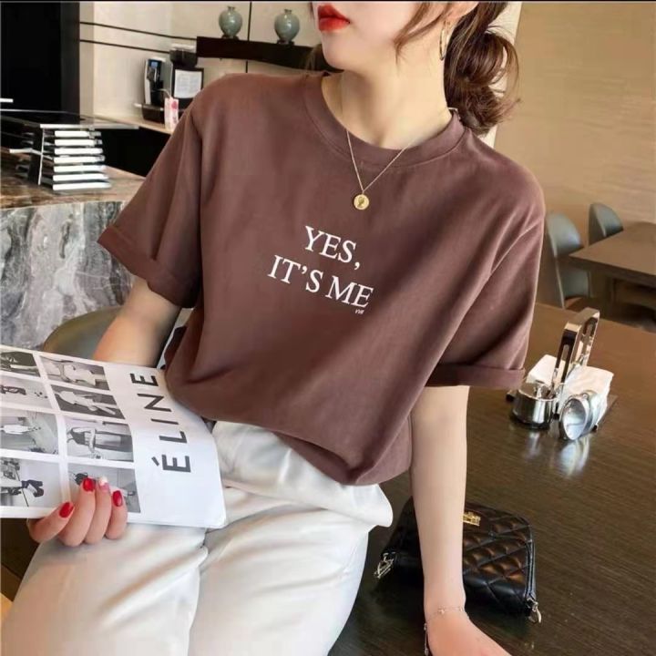 Tailor Stitch Half Sleeve Cotton Oversize T-Shirt For Women - Multicolor Options | Free Size | Fashion | T-Shirts For Women