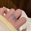 Sale】Twin Ring ~ Green Head Spirit Snake Ring Women's Light Luxury High-class Year of the Snake Ring Tail Women's Pink Finger Ring. 