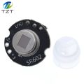 TZT SR602 MINI Motion Sensor Detector Module Pyroelectric Infrared PIR kit sensory switch Bracket for arduino Diy With lens. 