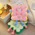 [Fast Shipping][Hot selling in China] Cute Square Cushion Pillow Office Long Sitting Thick Chair Cushion Back Cushion Creative High Appearance Student Dormitory Butt Cushion. 