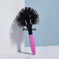 DISICHEN 3D Round Hair Brushes Comb 360° Round Styling Hair Brush Detangling Hairbrush Salon Spherical Ball Brush for Thick Curly Hair 2025 New. 
