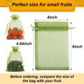 100PCS Fruit Protection Bags, 8x12 Inch Green Fruit Netting Bags Set Kit Fruit Cover Pest Barrier. 