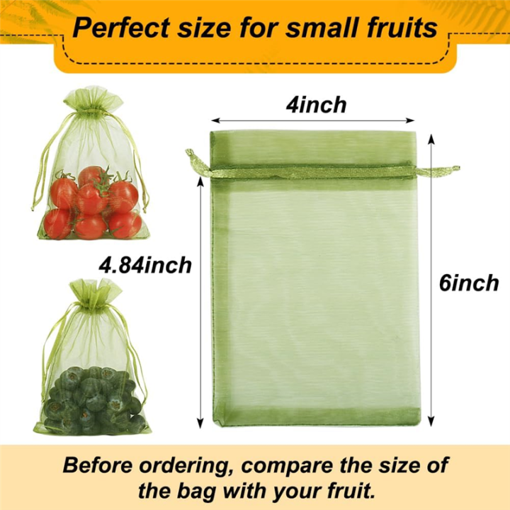 100PCS%20Fruit%20Protection%20Bags,%208x12%20Inch%20Green%20Fruit%20Netting%20Bags%20Set%20Kit%20Fruit%20Cover%20Pest%20Barrier%20-%20Image%202