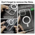 Uonevic Case Transparent Magnetic Protection gsafe Accessory for MaXS XR ni 7 81 Bargain price Pro 3 12 1 for iPhone 15 14 1Max Mi Plus Transparent Wireless Charging. 