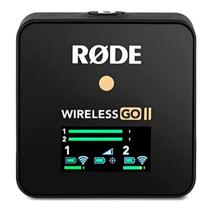Rode Wireless GO II 2-Person Compact Digital Wireless Microphone System/Recorder (2.4 GHz, Black)
