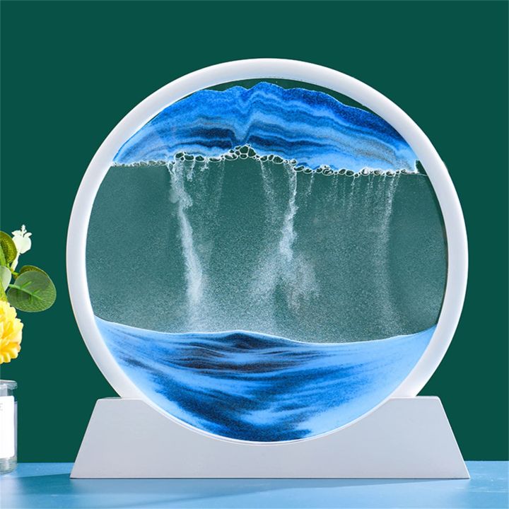 12inch%20Moving%20Sand%20Art%20Picture,3D%20Deep%20Sea%20Sandscape%20in%20Motion%20Display%20Flowing%20Sand%20Frame%20Flowing,Round%20Glass%20Grit%20Photo%20Hourglass%20(Blue,%2012inch)%20-%20Image%203