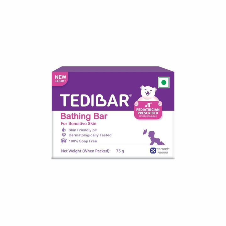 Tedibar Baby Bathing Bar, 75 Gm