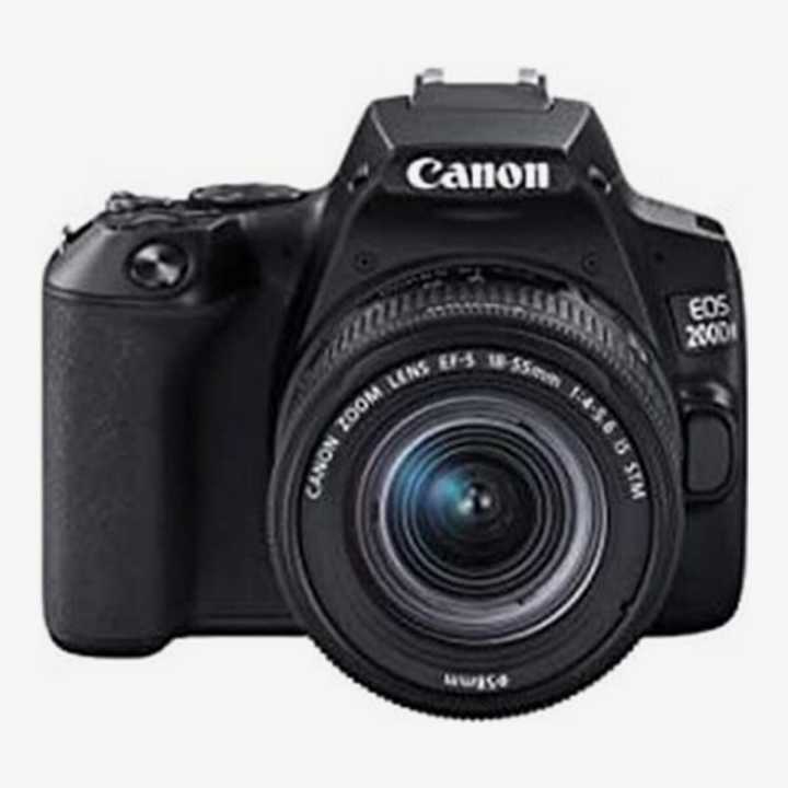 Canon%20EOS%20200D%20II%2024.1MP%20Digital%20SLR%20Camera%20+%20EF-S%2018-55mm%20f4%20is%20STM%20Lens%20(Black)%20-%20Image%202
