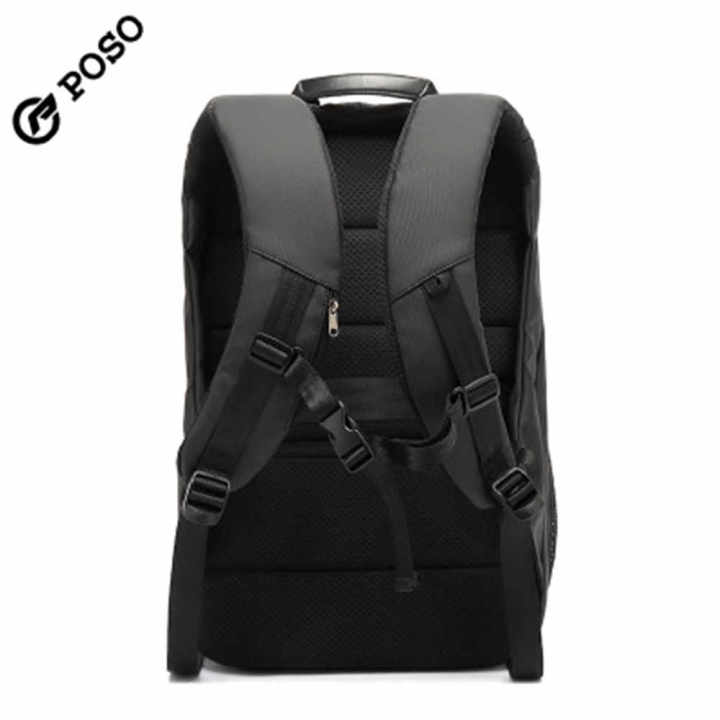 POSO%20Laptop%20Backpack%20For%20Unisex%20-%20Black%20%7C%20Fashion%20Polyester%20Outer%20Cover%20Bag%20With%20Arcuate%20Shoulder%20Strap%20Backpack%20-%20Image%207