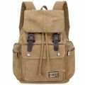Canvas Backpack Casual Outdoor Travel Rucksack Large Capacity School Bags Vintage Drawstring Bags for Unisex. 
