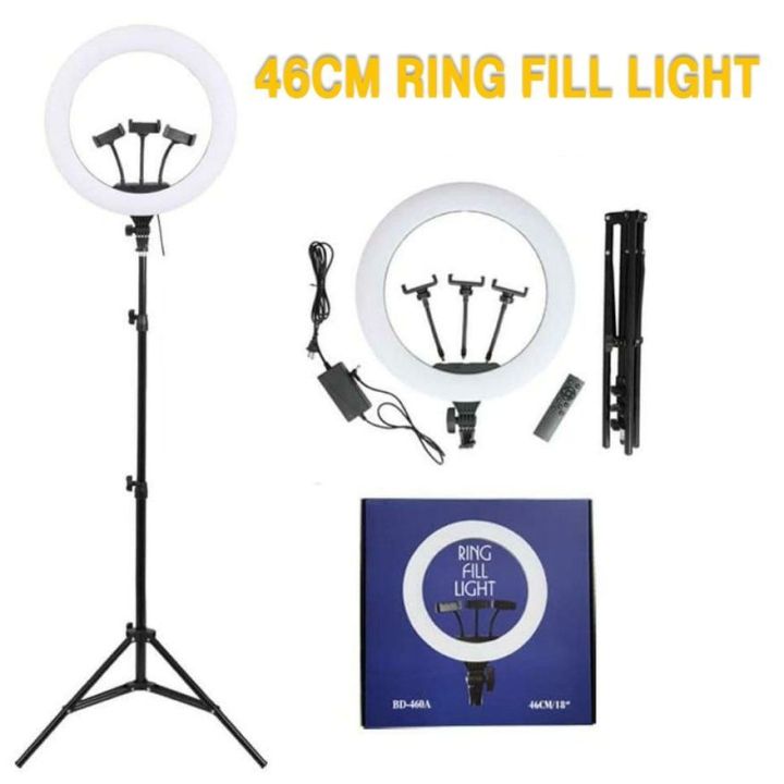 46cm%20LED%20Selfie%20Ring%20Light%20with%20Stand%20Ringlight%20With%20Tripod%2060W%203200K-5600K%20Adjustable%20Color%20Temperature%20-%20Image%203